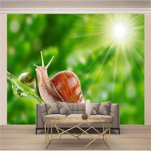 Animales Creativos Frescos Y Verdes Bajo El Sol Papel Pintado 3D Seda Texturizada Primera Calidad Neutros Material Ideal Para SalóN Dormitorio-200cm×140cm