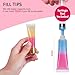 AMORIX 6PCS 10ml Lip Gloss Tubes Clear Empty Lip Balm Containers with Pink Cap Refillable Soft Cosmetic Squeeze Tubes for Lip Gloss Base Glitter Pigment Powder.