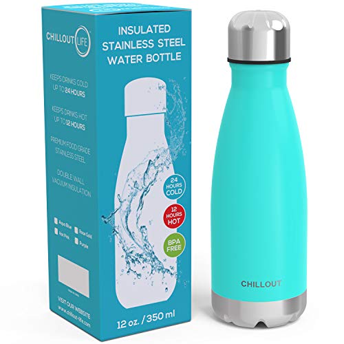 Image of CHILLOUT LIFE 12oz Kids Insulated Stainless Steel Water Bottle, Leak Proof