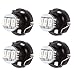 cciyu 4 Pack Blue 3-3014SMD T4/T4.2 Neo Wedge LED Climate Control Light Bulbs Fit 1997-2007 Jeep TJ Cherokee Wrangler Liberty