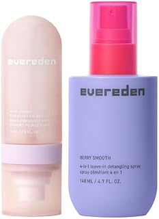 Evereden Multi-Vitamin Hydrating Face Mist & Kids Detangler Spray: Nourishing Preppy Skincare Face Spray & 4-in-1 Leave-In Hair Detangler - Tackle Tough Knots & Moisturize Gentle Facial Skin - 6 & Up