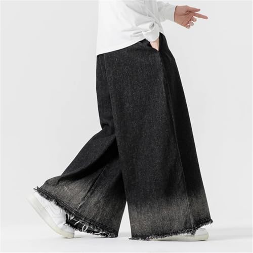 Men Wide Leg Jeans Oversized Loose Jean Pants Jogger Denim Trousers4