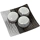 SET 2 CENTROS 22383 CUADRADOSCERÁMICA MOSAICO GRIS/BLANCO_28X28X5+22X22X4CM