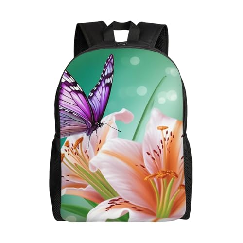 Explore the Lilies and Butterfly Travel Backpack: Your Perfe