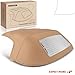 A-Premium Tan Convertible Soft Top Compatible with Mazda Miata 1990 1991 1992 1993 1994 1995 1996 1997 1999 2000 2001 2002 2003 2004 2005, with Glass Window