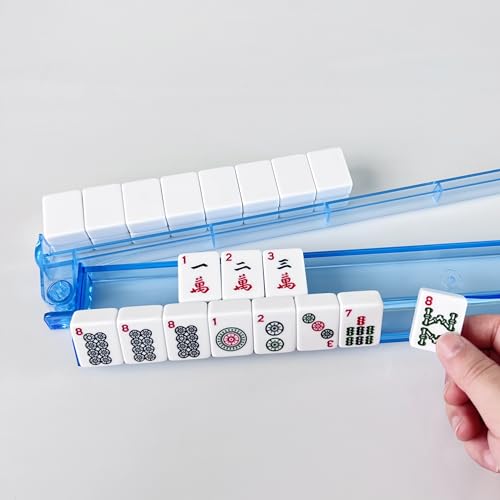 Set DNB Mahjong Rack Pusher 4 acrílicos transparentes miniatura 5