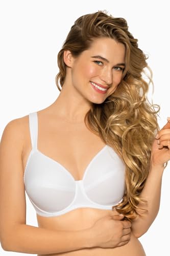 Soutien-gorge non-rembourré Gaia 075 Maddalena blanc en bonnet pleine coupe avec fils taille normale