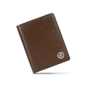 HAMMONDS FLYCATCHER RFID Protected Bi-Fold Wallet for Men Leather Original, Mens Wallet, Leather Wallets for Men, Stylish Purse with 4 Card Slots, 3 ID Slot, Coin Pocket, Gift for Mens - Brushwood - image, photos