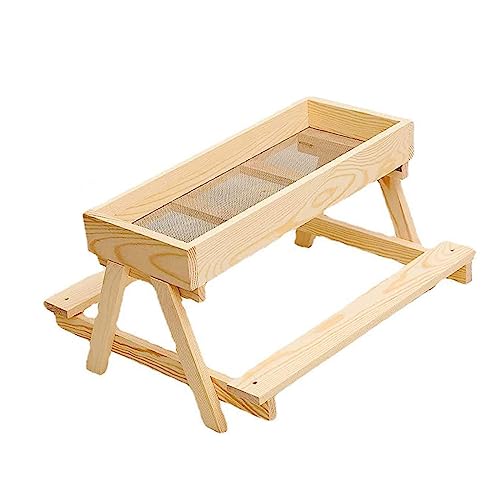 Mangeoire à poules en bois facile à assembler pour protéger le grain - 2