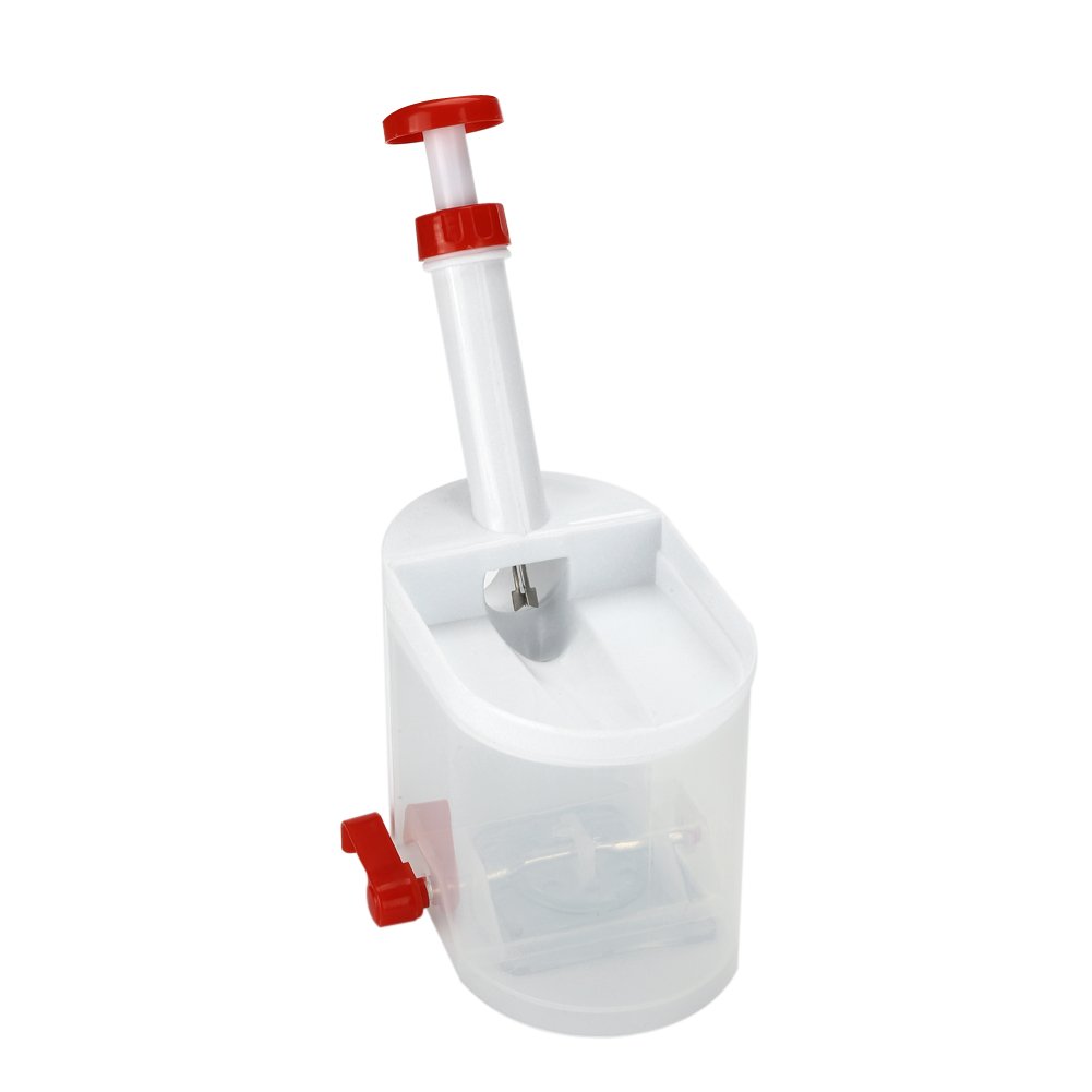 POCREATION Plastic Cherry Pitter and Seed Removing Tool with Container, Easy for Home Office Traveling, Fruit Gadget