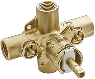 Moen Rough-In Posi-Temp Pressure Balancing Cycling Shower Valve with Stops, 1/2-Inch IPS Connections, 2590