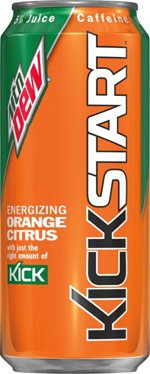 Mountain Dew Kickstart - Orange Citrus 16 Ounces (Pack of 12)