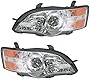AM Autoparts Headlight Assembly Compatible With 2006-2007 Subaru Legacy Outback Driver and Passenger Side