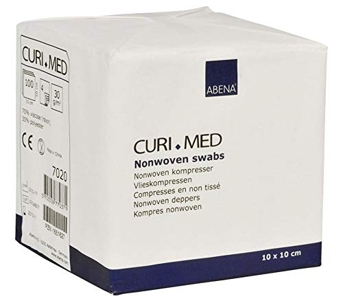 Curi-Med - unsterile Mullkompressen - weiß - 10 x 10 cm - 100 Stück