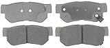 ACDelco 14D813 Advantage Organic Rear Disc Brake Pad Set with Wear Sensor