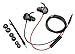 immagine 5Msi Immerse Gh10 - Cuffie Auricolari con Microfono e Telecomando, Nero/Rosso, Taglia Unica
