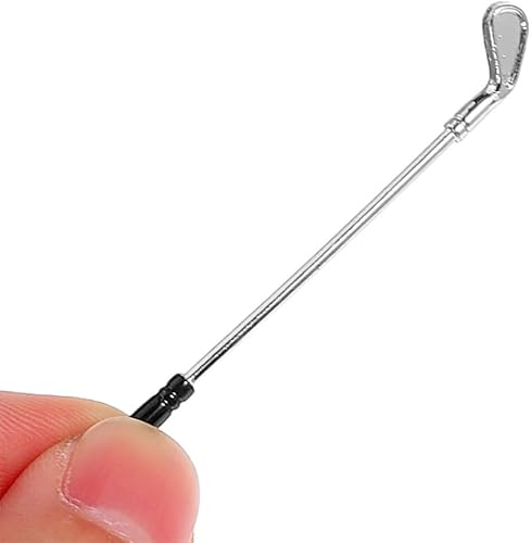 Miniatura 5 de IMIKEYA Miniatura Golf Club Toy Set Dollhouse Golf Accesorios para Diorama Toy