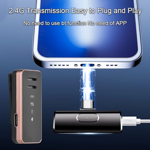 Mini microphone sans fil pour téléphone portable HUIOP micro de revers avec réduction du bruit - 5