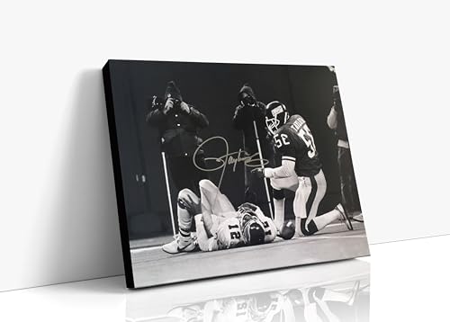 Football Autograph Canvas - Lawrence Taylor - LT Terror -