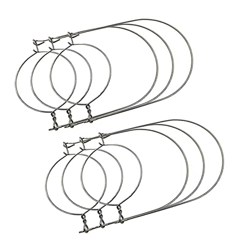 Tiardey - Paquete de 6 tarros de Alba?il con Asas de Alambre de Acero Inoxidable para tarros de conservas de Boca Normal,tarros de Pinta, tarros de conservas, Gancho para Colgar tarros (#86)