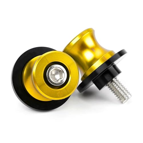 Bobines de curseur arrière 8mm contre les rayures et chocs de bras oscillant Ninja 650 or