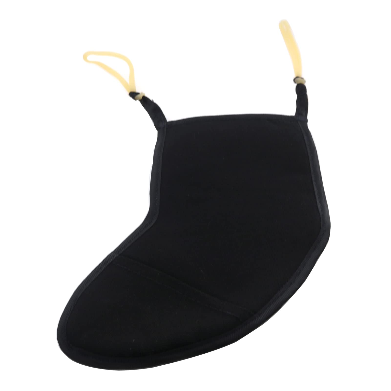 Copri-Imbottitura Per Mentoniera Violino - In Flanella Nera Per 4/4 E 3/4, Morbido E Comfortevole