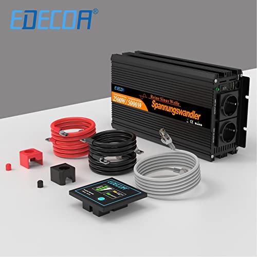 Convertisseur Pur Sinus 12v 220v 2500w avec télécommande EDECOA - 6