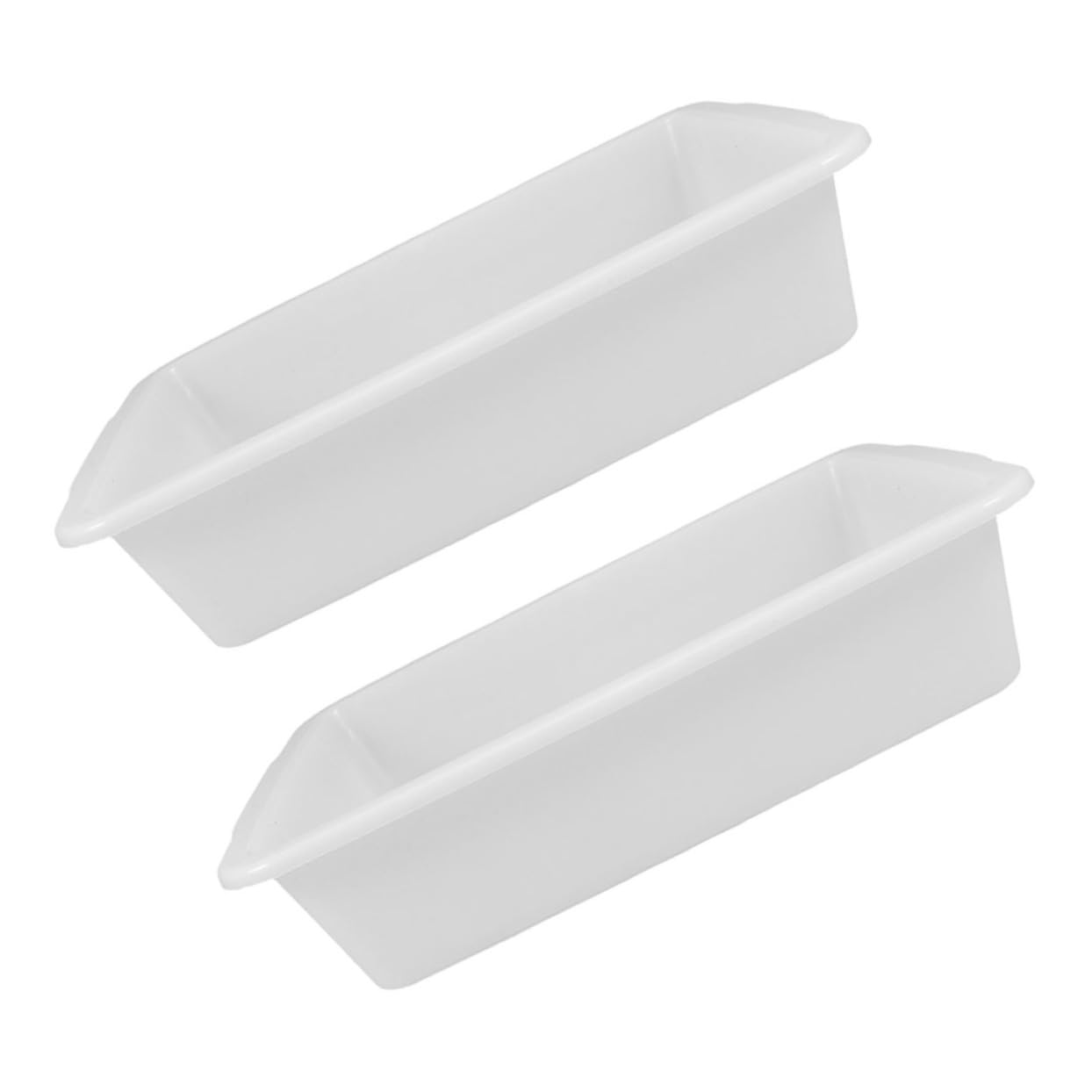 Unomor 2Pcs Multi Functional Plastic Laboratory Tray Spill Chemical Reagent Mixing Tray for Organizing and Managing Supplies Teaching