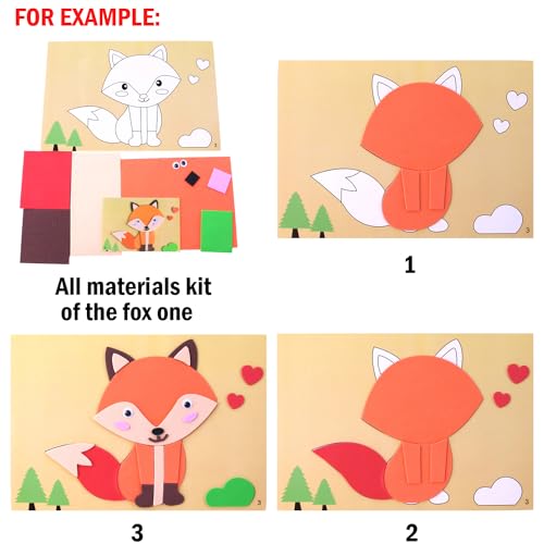 Lovyan TY154161 3D Eva Foam Stickers For Toddlers 12Pcs Sticky Foam Diy Craft Preschool Art Class Drawing Sticker Puzzle Art Kit thumb #2