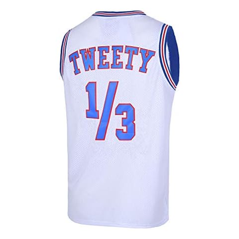TUEIKGU Mens #1/3 Ty Basketball Jersey for Women Movie Couples Halloween Costume (White, Small) Cover
