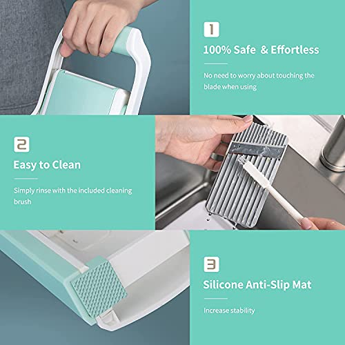 Kitchen Food Mandolin Vegetable Julienne Slicer Chopper Cutter, Safe