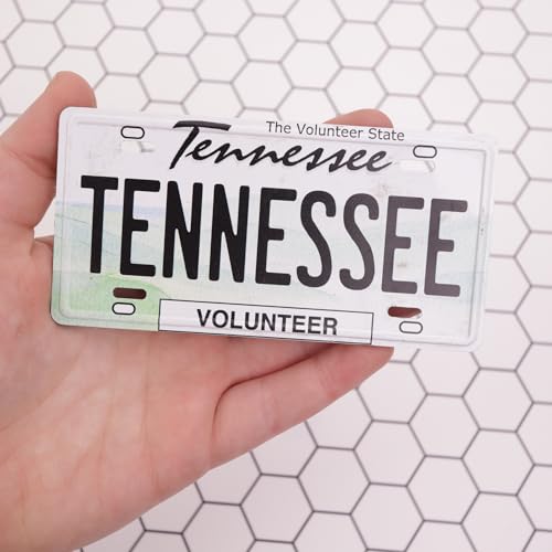Imán metálico decorativo placa Tennessee 4.11x2.6 in miniatura 3