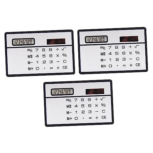 Calcolatrice Solare Ultra Sottile per Ufficio e Scuola Calcolatore Tascabile per Studenti Strumento Digitale Compatto leggero