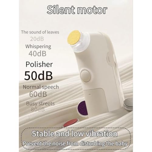 Image of Electric Nail Trimmer for Baby, Baby Nail Trimmer, Baby Nail Cutter, Nail Trimmer for New Born Baby, Kids Nail Cutter with Light (Multi), 1 Count