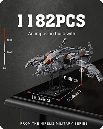 Star Space Building Ucs Set - Phantom Wing Attack Aircraft Qj5005 Building Toy. The Best Gift For Space War Of Star Series Enthusiasts (1182 Pieces) (Compatible With Lego Set For Adult) #TOP5