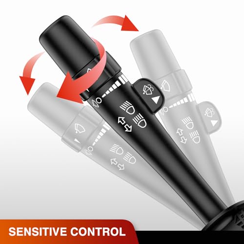 Image of Nilight Turn Signal Switch for 2003-2006 Chevy Avalanche GMC Sierra | 2003-2006 Silverado Suburban Tahoe Yukon Cadillac Escalade Hummer H2 Windshield Wiper Combination w /o Cruise Control