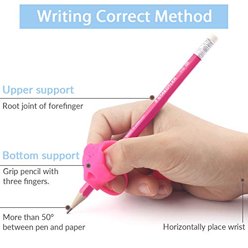 Pencil Grips, Firesara Original Pencil Gripper Puppy Design Posture Correction For Kids Preschoolers Children Adults Special Needs Handwriting Aid For Lefties Or Righties (3Pcs) #TOP5