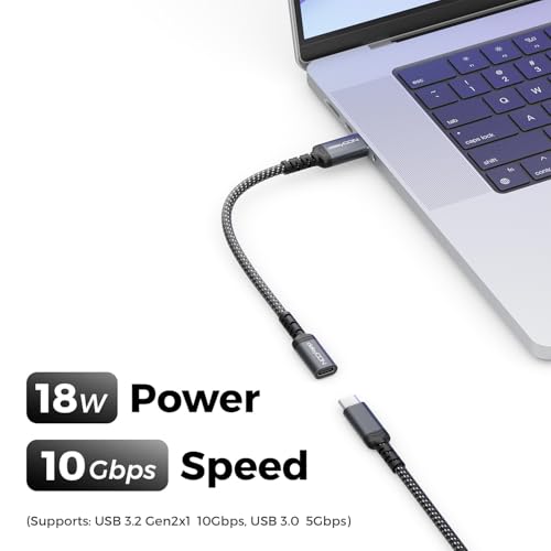 deleyCON 2X USB C auf USB Adapter 10 Gbps Typ-C Buchse auf USB-A Stecker Kabel für iPhone 17/16/15 Serie, iPad, Galaxy S25/S24/S23 Serie, A56, A16, Laptop, SSD, HDD, Notebook, Carplay usw