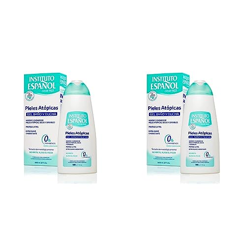 Instituto Español Gel Baño y Ducha para Piel Atópica 500 ml (Paquete de 2)