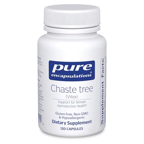 Pure Encapsulations Chaste Tree (Vitex) - Supports Menstrual Cycle Regularity - for Breast Comfort* - Womens Supplement - Hormonal Balance Support - Non-GMO & Vegan - 120 Capsules