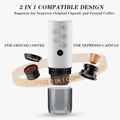 Cafetera Espresso Portátil con Presión 17 Bar 120 mL miniatura 5