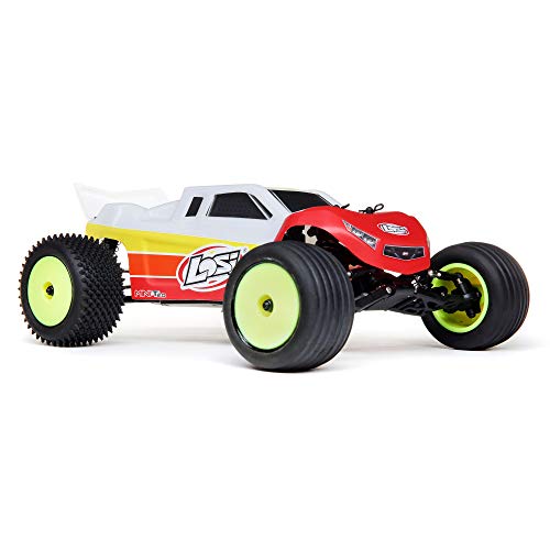 Losi RC Truck 1/18 Mini-T 2.0 2 Wheel Drive Stadium Truck Brushless RTR Ready-to-Run Red LOS01019T1