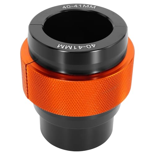 CNC Aluminum Alloy Fork Seal Driver Tool for Off-Road Motorcycles - 40-41MM (Orange) | Split Structure for Easy & Damage-Free Installation | Fits Dirt Bikes & ATVs