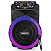 Dolphin BoxParty 18-Inch Rechargeable Bluetooth Party Speaker – Deep Bass, High Power Sound, Wireless Microphones, USB/SD, AUX & Guitar Inputs, Extended Battery Life, 12V Input