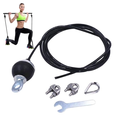 Cuerda de tracción de acero resistente ajustable para poleas y pesas de fitness 7