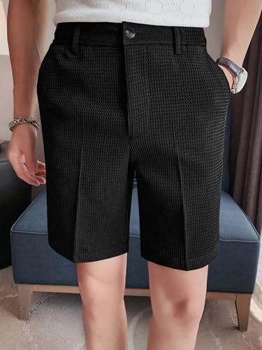 Image of GRECIILOOKS Casual Men Shorts | Rich Regular Fit Solid Short with Side Pockets | Relaxed Fit Half Pants | Mid Rise Waist (Available in Plus Size)