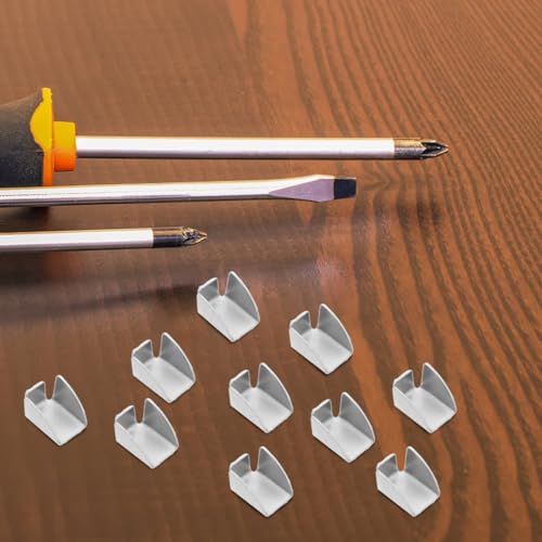 Holibanna 10 Pièces Clip D'Étagère en Métal Support D'Étagère pour Armoire De Bureau Et Classeurs Installation sans Outil pour Rangement Maison Bureau Et Magasin – vue 5