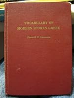 Vocabulary of Modern Spoken Greek (Nostos Book, No. 7) 0935476113 Book Cover
