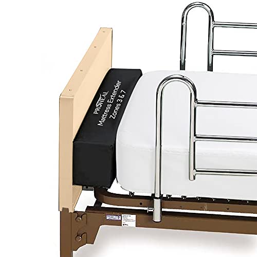 Hospital Bed Mattress Extender - Bed Extender for Bedroom and Hospital Beds - Adjustable Entrapment Prevention Safety - Prevents Zone 3 and 7 Entrapment - 36” x 6” x 4”