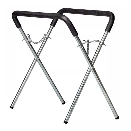 Heavy Duty Foldable Trestle Stand – Adjustable Car Panel Work Stand for Auto Body Repair, Painting & Prep